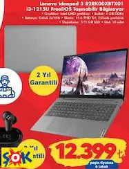 LENOVO IDEAPAD 3 82RK00XBTX01 İ3-1215U FREEDOS TAŞINABİLİR/DİZÜSTÜ BİLGİSAYAR LAPTOP